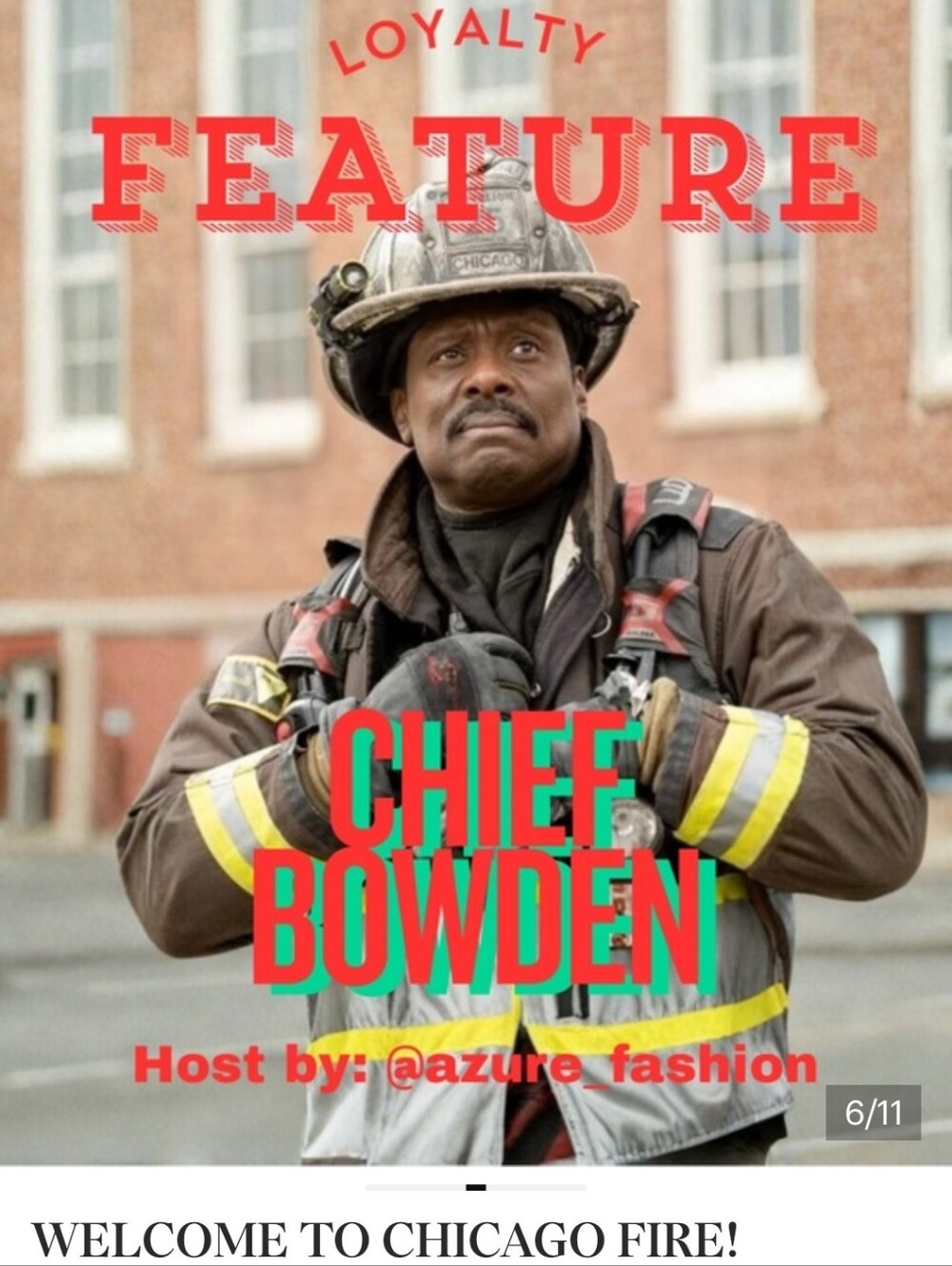 I'm Chief Bowden This Week!